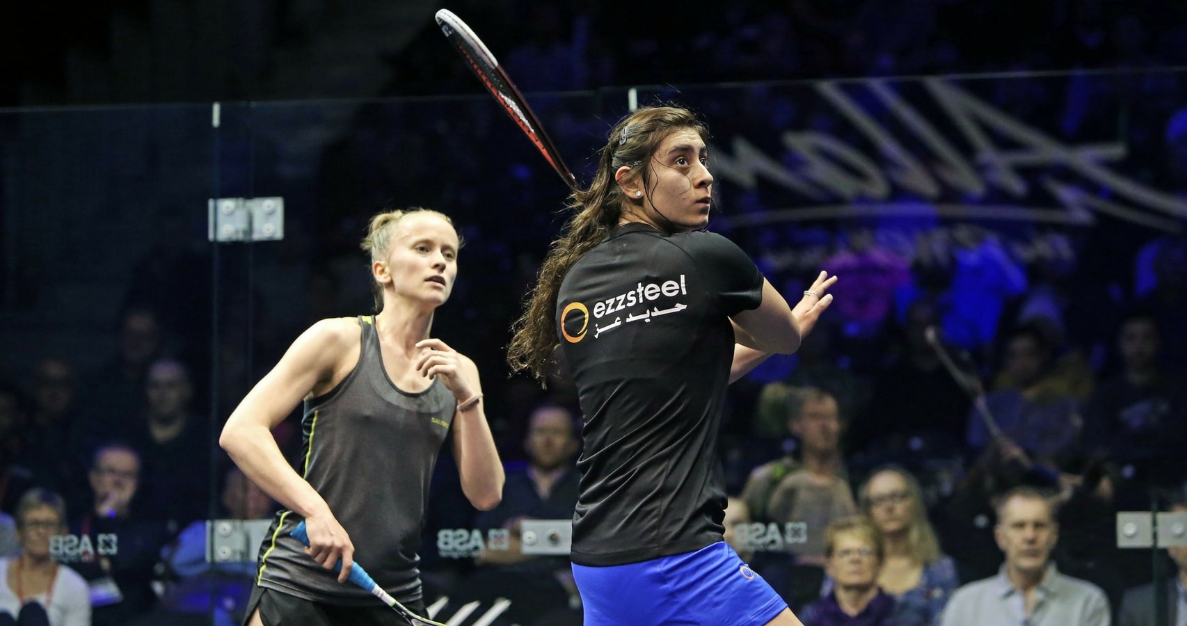 Emily Whitlock was beaten 3-0 by Nour El Sherbini in the Allam British Open quarter final