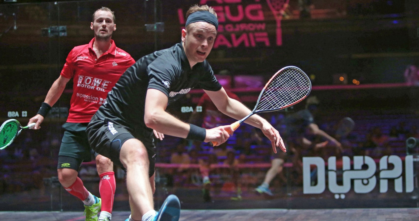 James defeated World No.1 Gregory Gaultier in the group stage of the event