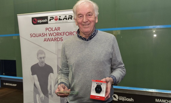 Cyril Nolan receiving the Volunteer of the Year Award