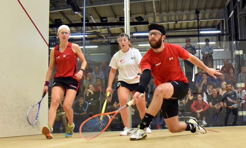 Daryl Selby and Alison Waters face New Zealand's Paul Coll and Joelle King in the final of the mixed doubles draw