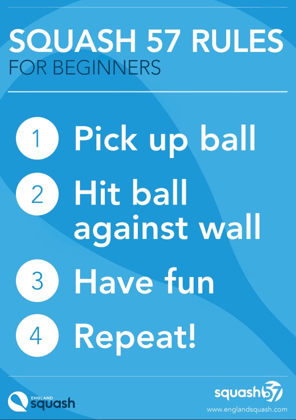 Squash 57 rules for beginners