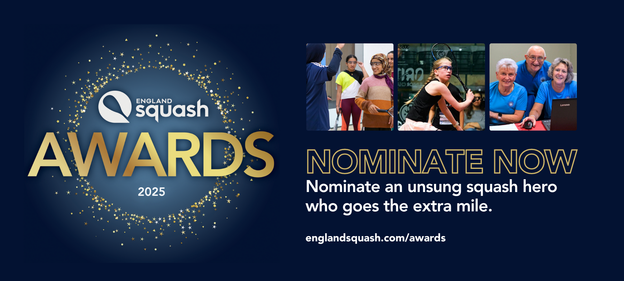England Squash Awards graphic