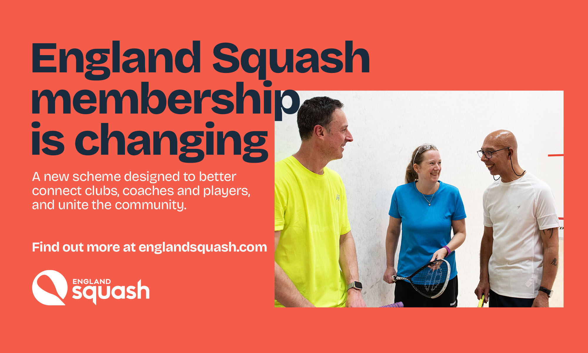 England Squash membership graphic