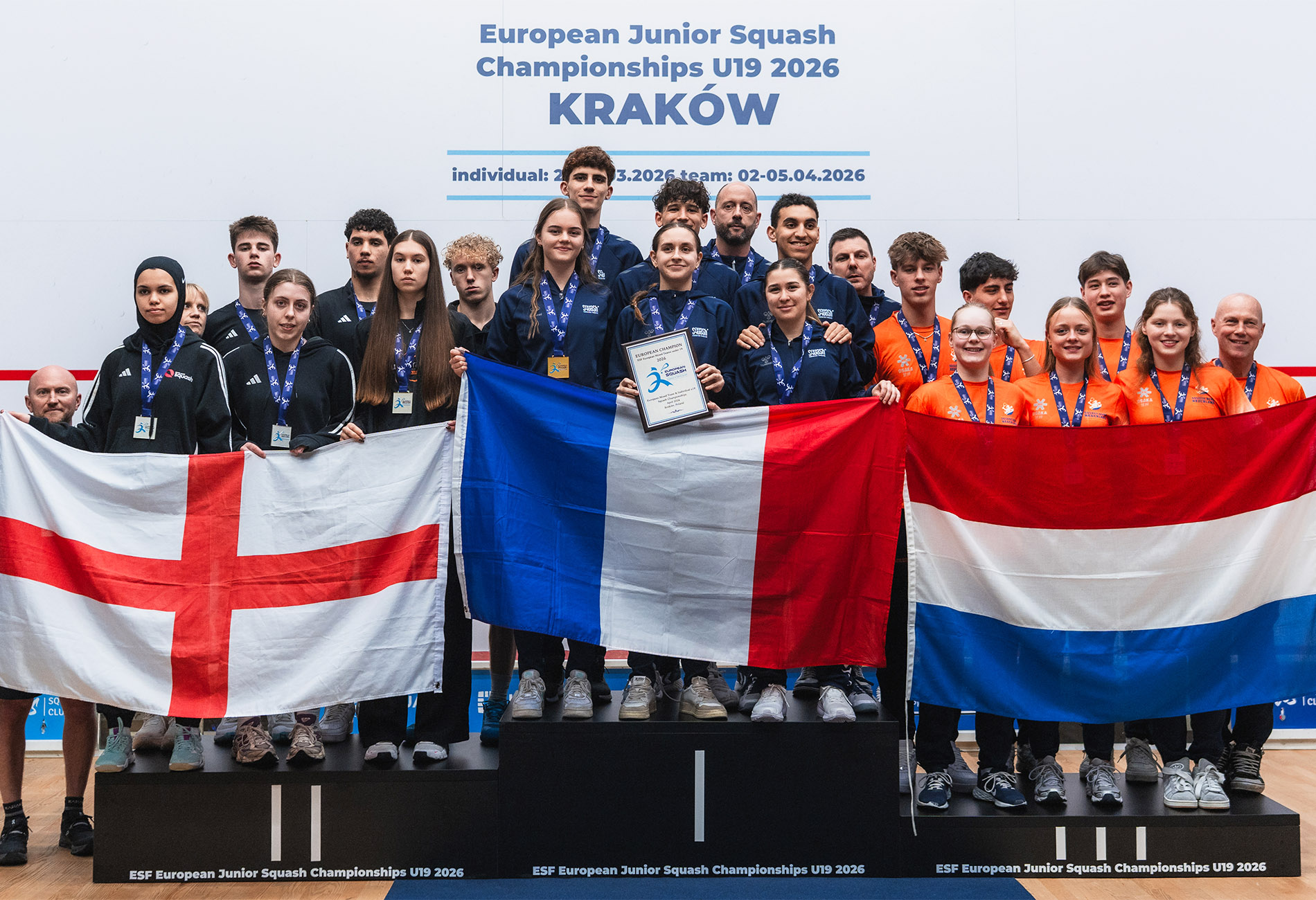 European U19 Team 2026 medalists