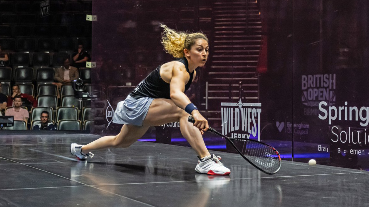 England's Gina Kennedy in action at the 2024 British Open.