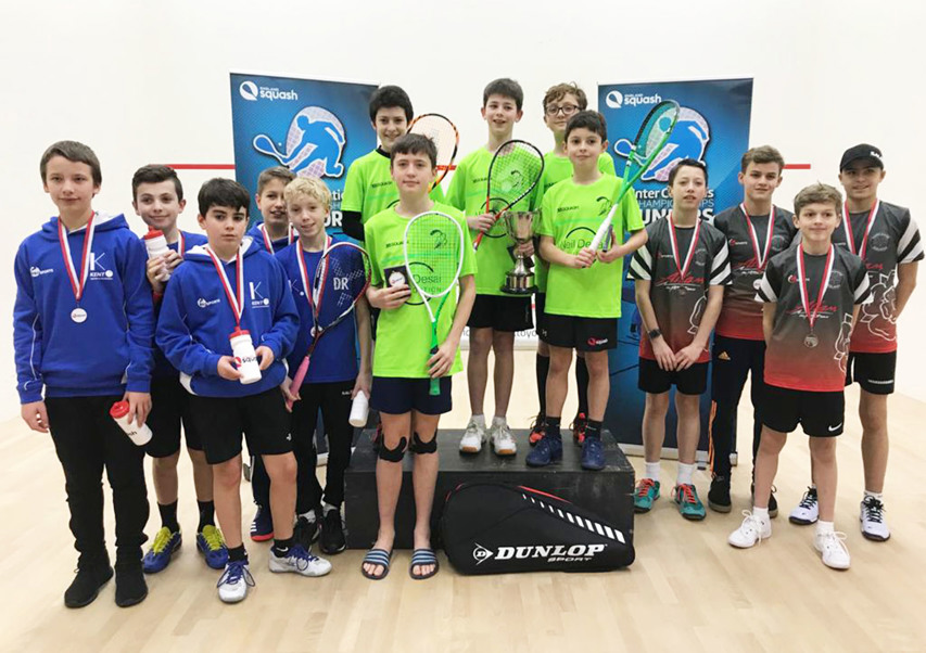 England Squash Five English counties share the spoils at the Junior