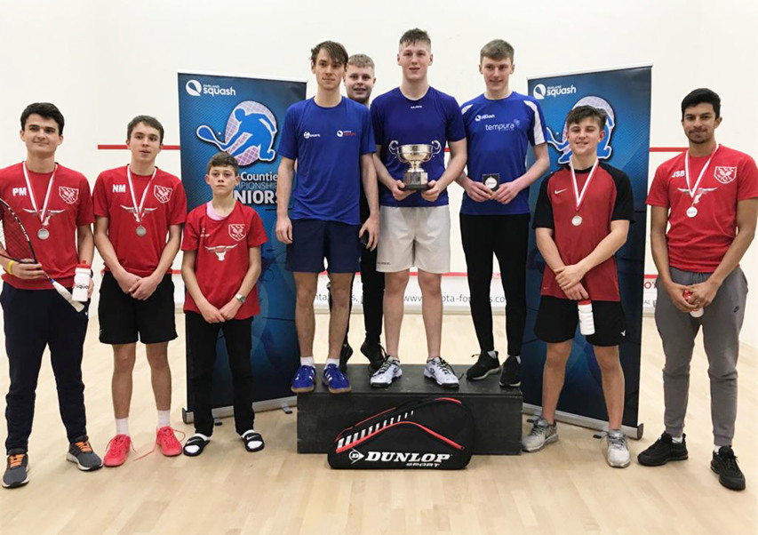 England Squash Five English counties share the spoils at the Junior