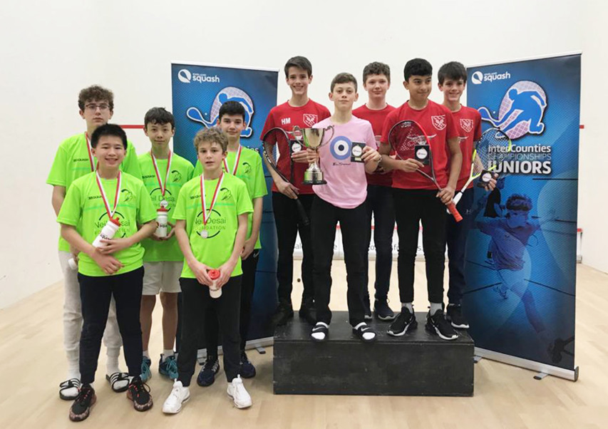 England Squash Five English counties share the spoils at the Junior