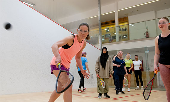 Female Squash Player
