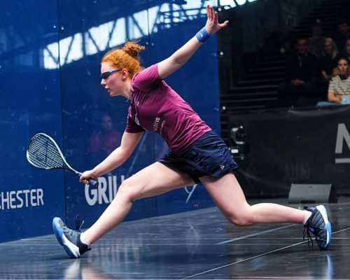 Katie Malliff Hits a Forehand