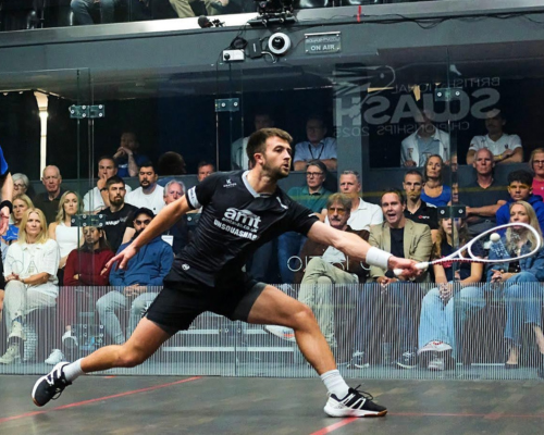 Nick Wall Hits a forehand