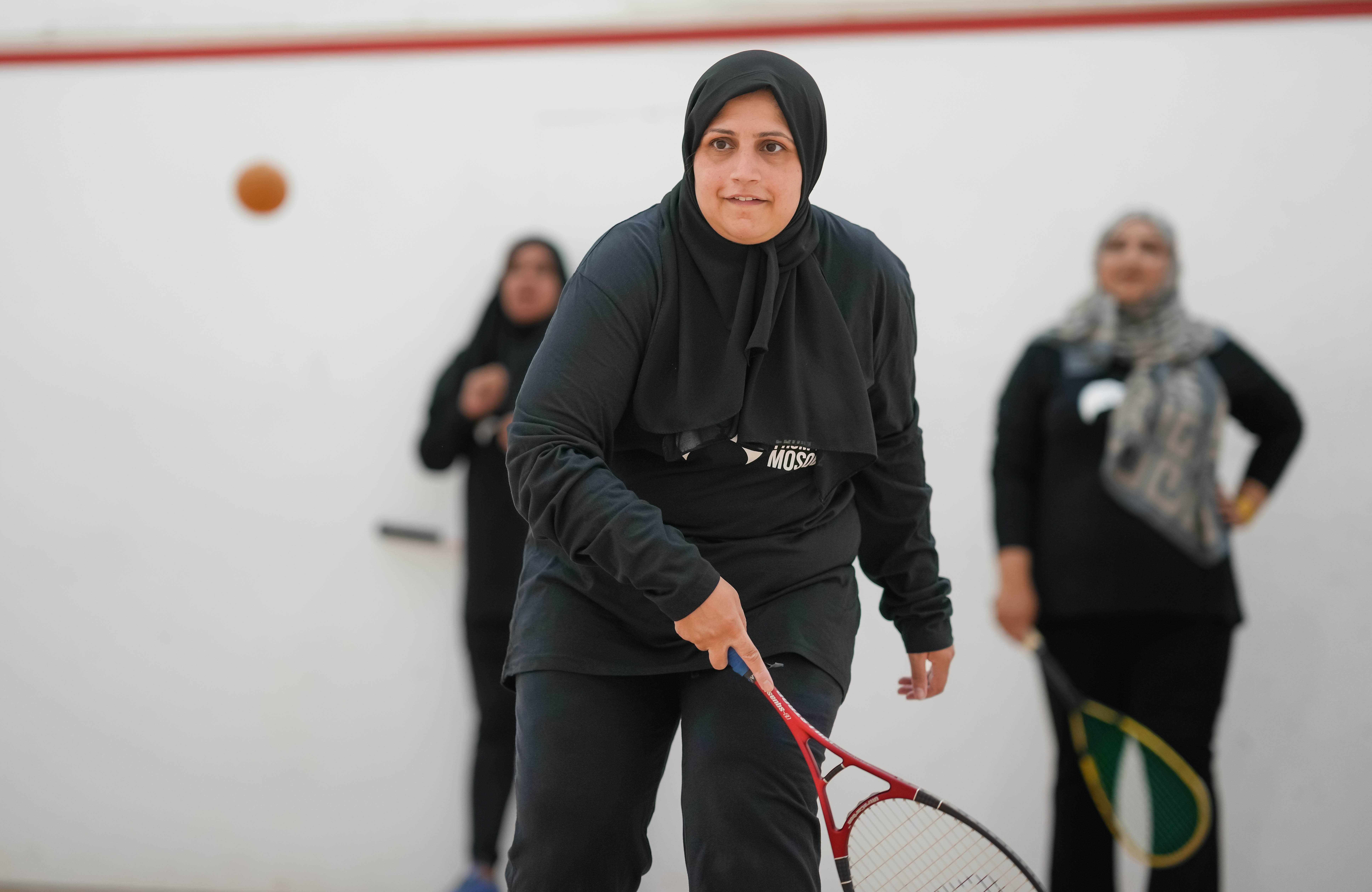 Women playing together on court