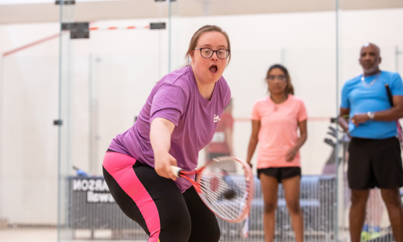 Female Squash Player