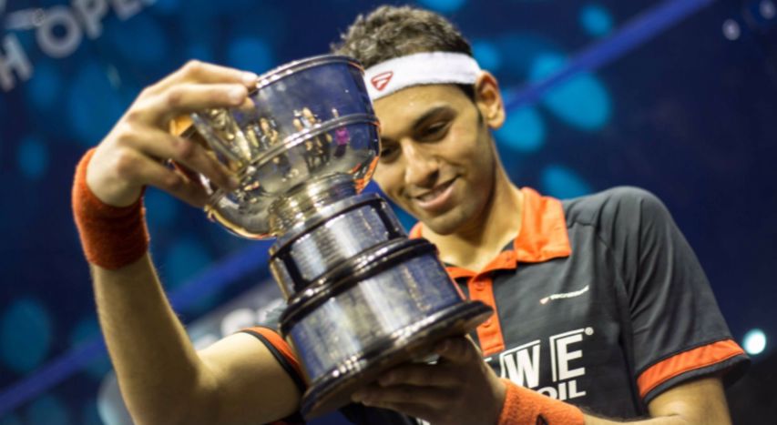 Mohamed ElShorbagy at the British Open
