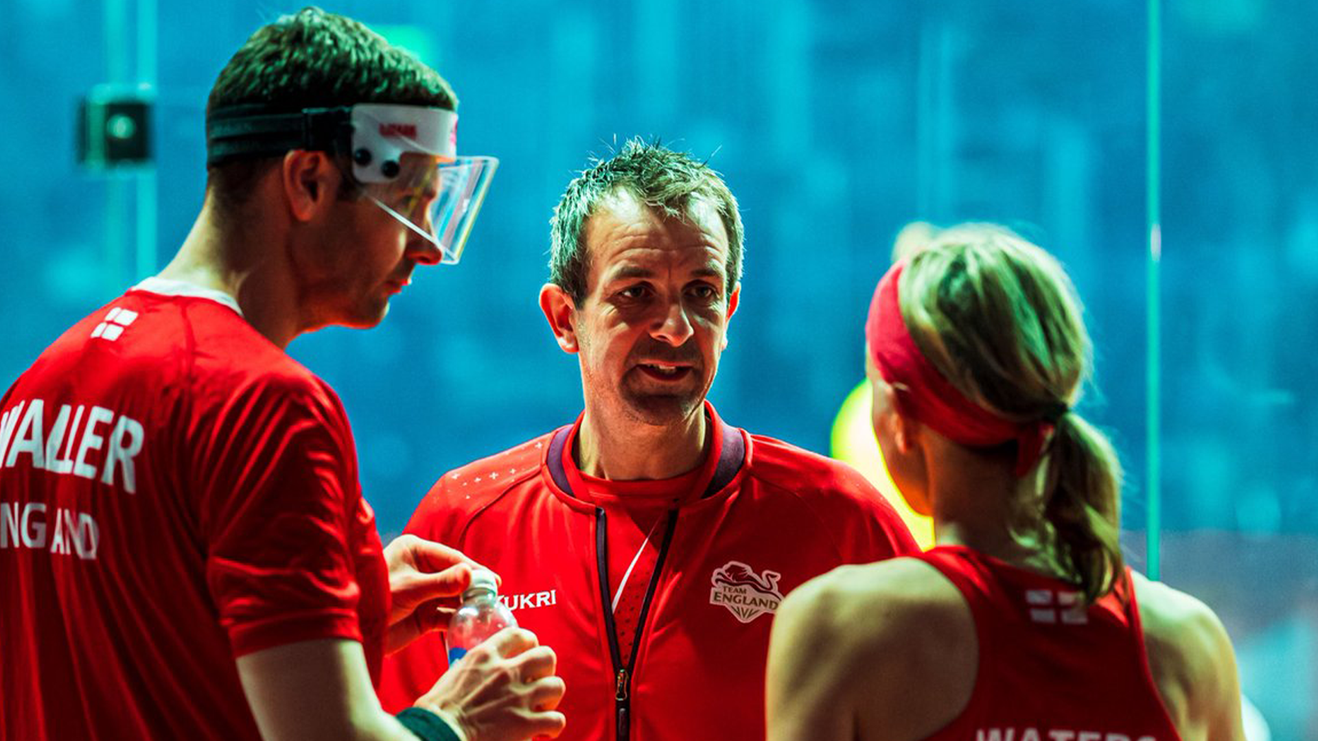 Adrian Waller, David Campion and Alison Waters at the 2022 Birmingham Commonwealth Games