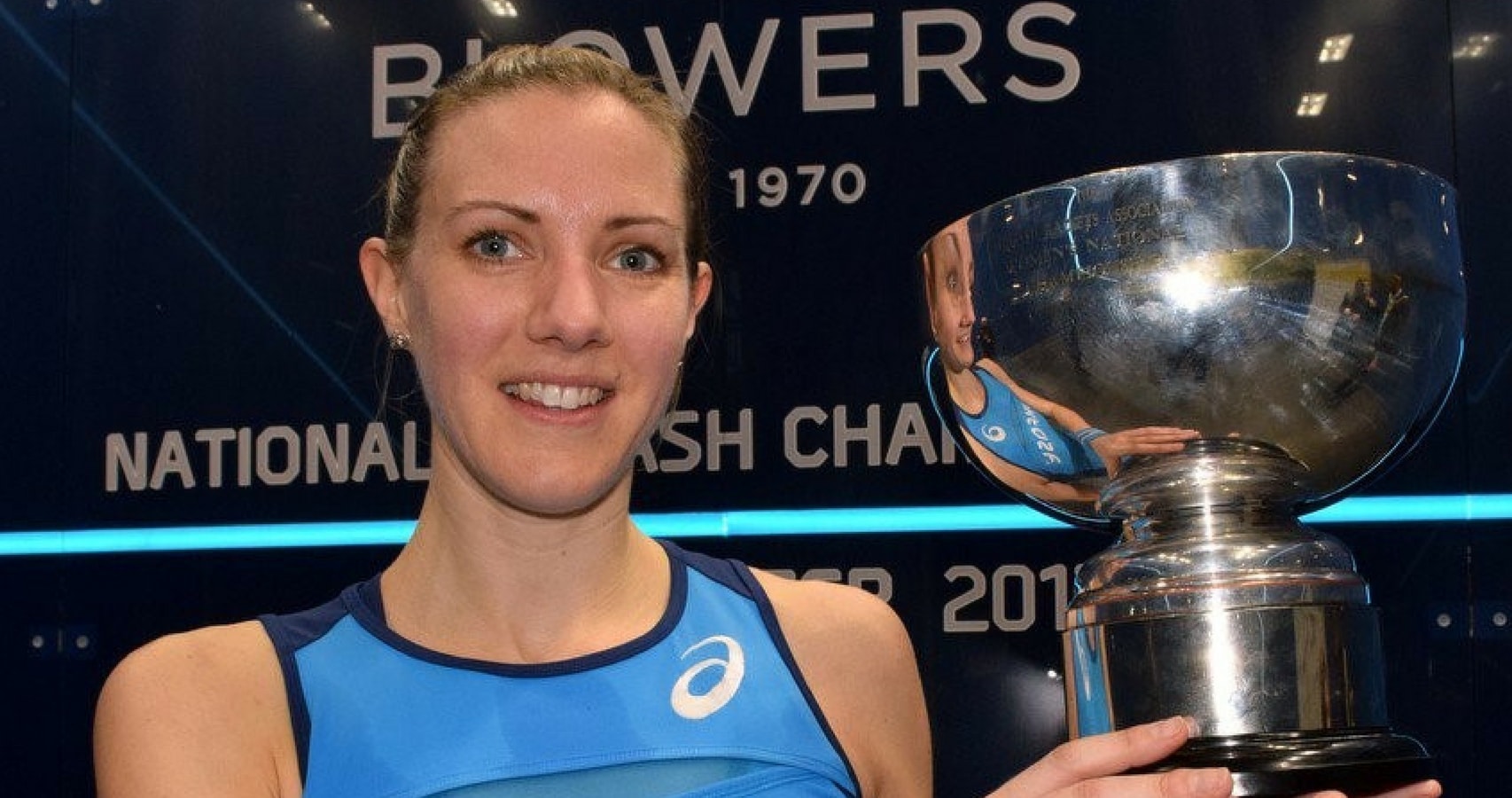 Laura Massaro successfully retained the women's trophy at the Blowers Jewellers National Squash Championships