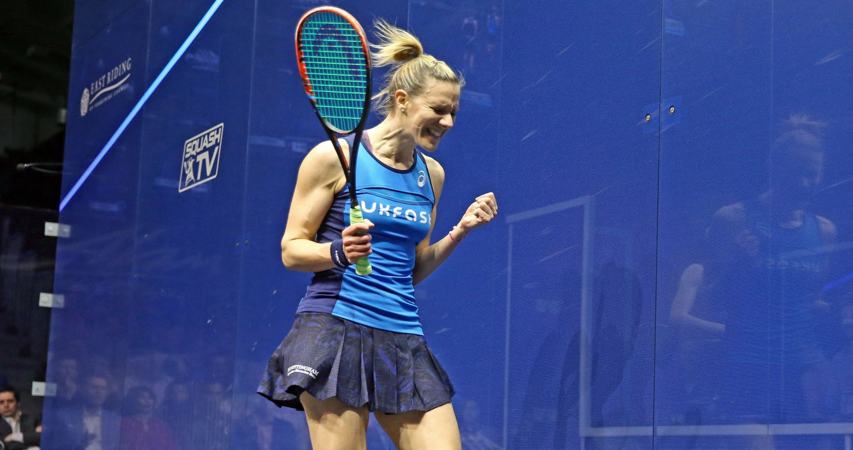 Laura Massaro won her second Allam British Open title with a final win against England colleague Sarah-Jane Perry