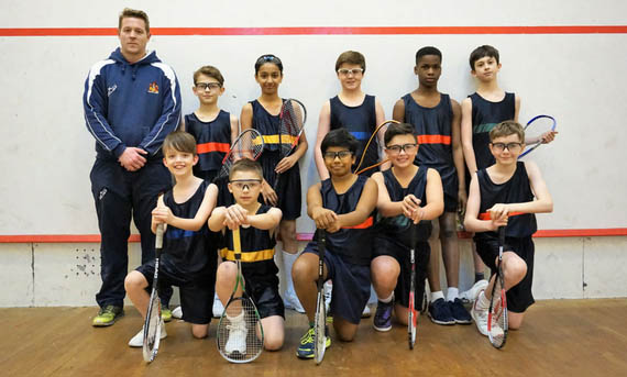 Young players at Westcliff High School for Boys have enjoyed playing squash at the school