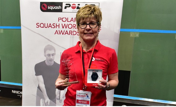 Andrea Santamaria receiving the Tony Parker refereeing award