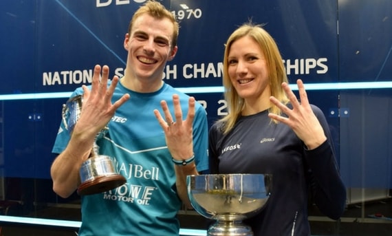 Nick Matthew and Laura Massaro have won a combined 13 Nationals titles